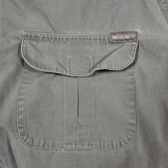 Woolrich VTG Mens Button Down Shirt Size Large Green Hunting Outdoors Workwear - Picture 6 of 12